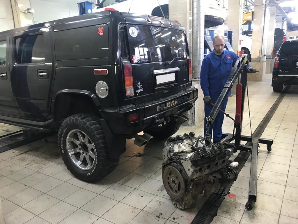 Замена подушек двигателя Hummer H2