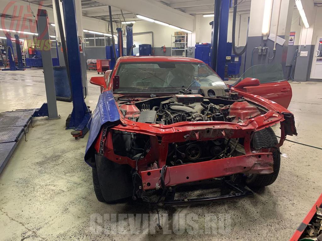 Комплекс работ по кузовному ремонту автомобиля Chevrolet Camaro в компании Шеви Плюс