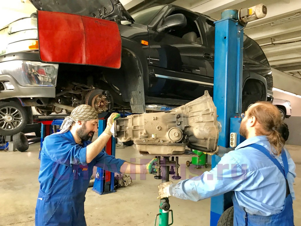 Комплекс работ по ремонту автоматической трансмиссии на Шевроле Тахо в компании Шеви Плюс
