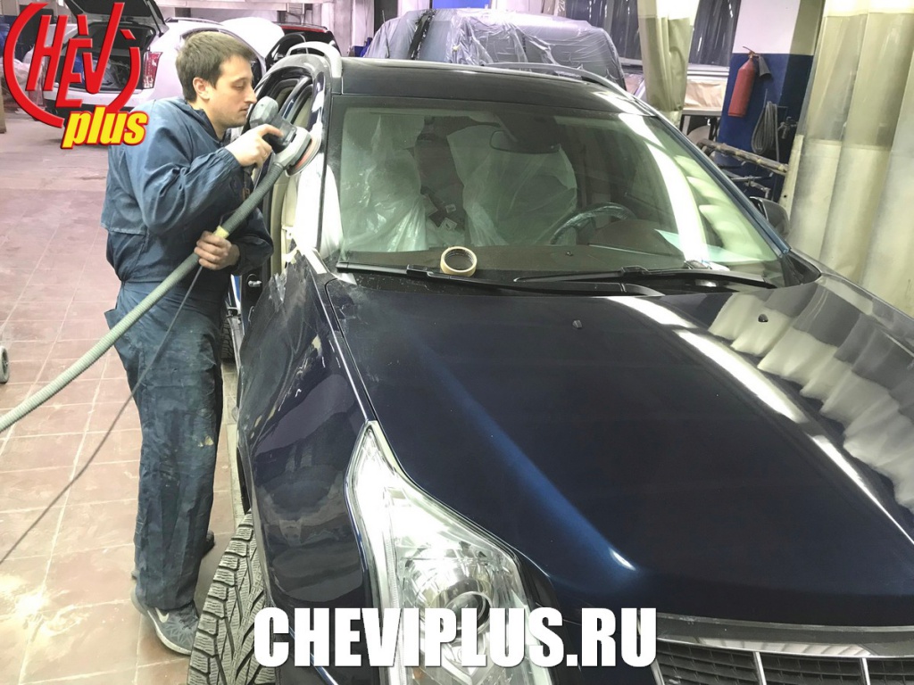 Комплекс работ по ремонту несущей стойки кузова на автомобилях Кадиллак SRX от компании Шеви Плюс