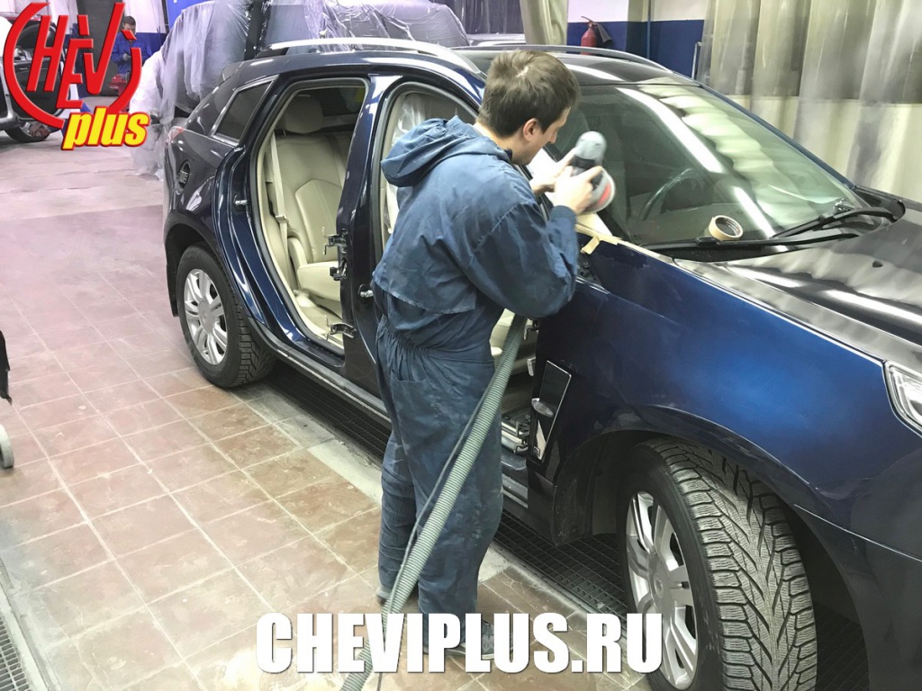 Комплекс работ по ремонту несущей стойки кузова на автомобилях Кадиллак SRX от компании Шеви Плюс