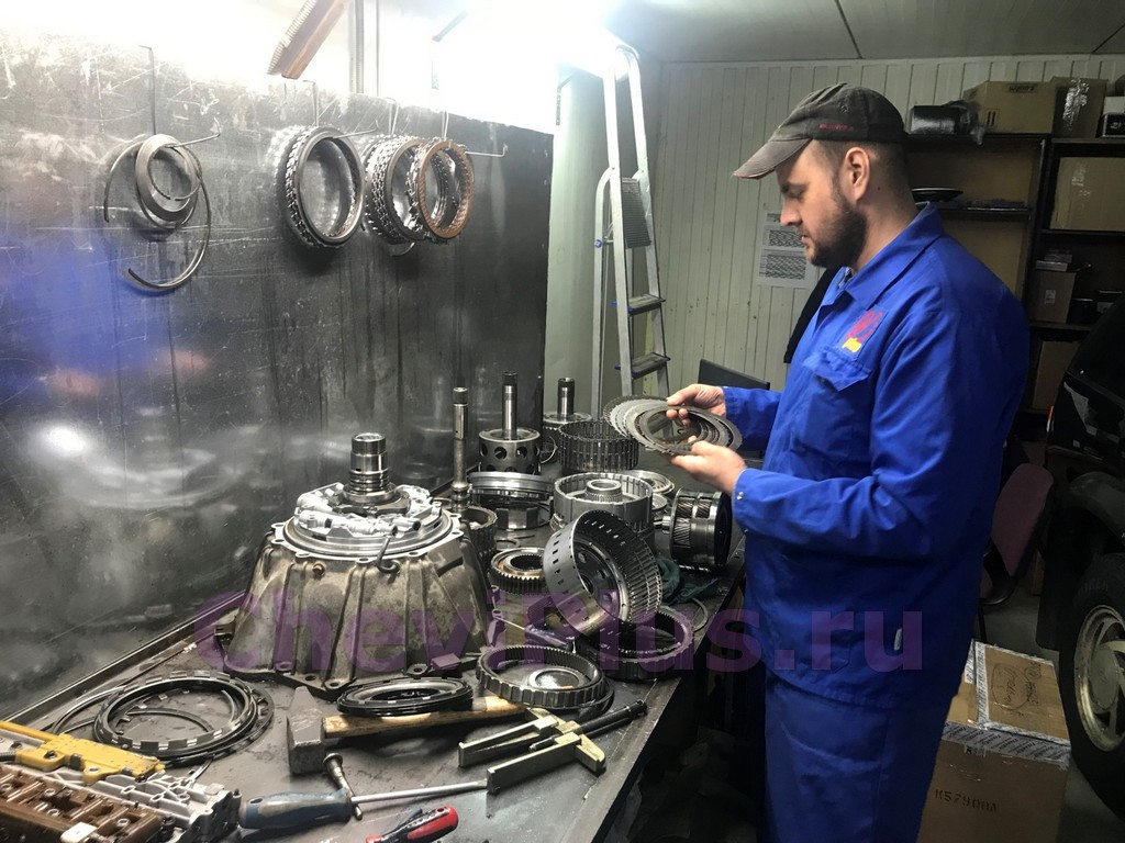 Комплекс работ по ремонту автоматической трансмиссии на Шевроле Тахо в компании Шеви Плюс