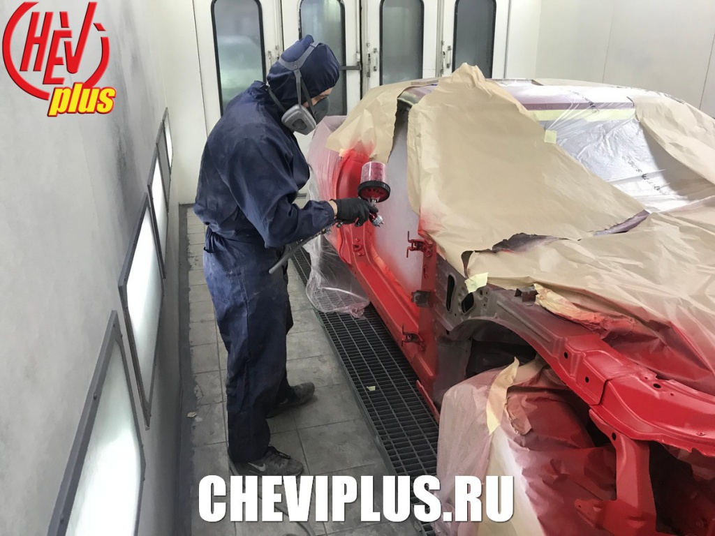 Комплекс работ по покраске проема двери на автомобилях Шевроле Камаро от компании Шеви Плюс